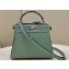 Fendi iconic Peekaboo Mini Bag Light Green/Python Selleria with topstitches 2024
