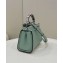 Fendi iconic Peekaboo Mini Bag Light Green/Python Selleria with topstitches 2024