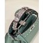 Fendi iconic Peekaboo Mini Bag Light Green/Python Selleria with topstitches 2024