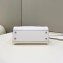 Fendi iconic Peekaboo Mini Bag White/Python Selleria with topstitches 2024