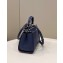 Fendi iconic Peekaboo Mini Bag blue Selleria with topstitches 2024
