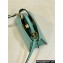 Fendi Peekaboo ISeeU Petite Bag in nappa Leather Turquoise Green 2024