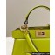 Fendi Peekaboo ISeeU Petite Bag in nappa Leather Grass Green 2024