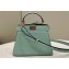 Fendi Peekaboo ISeeU Petite Bag in nappa Leather Light Green 2024