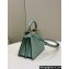 Fendi Peekaboo ISeeU Petite Bag in nappa Leather Light Green 2024