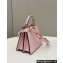 Fendi Peekaboo ISeeU Petite Bag in nappa Leather Light Pink 2024