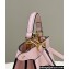 Fendi Peekaboo ISeeU Petite Bag in nappa Leather Light Pink 2024
