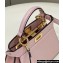 Fendi Peekaboo ISeeU Petite Bag in nappa Leather Light Pink 2024
