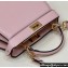 Fendi Peekaboo ISeeU Petite Bag in nappa Leather Light Pink 2024