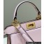 Fendi Peekaboo ISeeU Petite Bag in nappa Leather Light Pink 2024