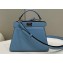 Fendi Peekaboo ISeeU Petite Bag in nappa Leather Light Blue 2024