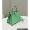 Fendi Peekaboo ISeeU Petite Bag in nappa Leather Acid Green 2024