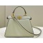 Fendi Peekaboo ISeeU Petite Bag in nappa Leather Pale Green 2024