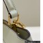 Fendi Peekaboo ISeeU Petite Bag in nappa Leather Pale Green 2024