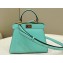 Fendi Peekaboo ISeeU Petite Bag in nappa Leather Turquoise Green 2024