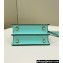Fendi Peekaboo ISeeU Petite Bag in nappa Leather Turquoise Green 2024