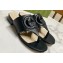 Gucci Women's Interlocking G cut-out thong slide sandals 782411 Black 2024