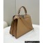 Fendi Peekaboo ISeeU Small Bag Beige Selleria with 556 hand-sewn stitches 2024