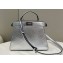 Fendi Peekaboo ISeeU Small Bag in nappa Leather Silver 2024