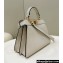 Fendi Peekaboo ISeeU Small Bag White Selleria with 556 hand-sewn stitches 2024