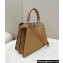 Fendi Peekaboo ISeeU Medium Bag Beige Selleria with oversized topstitching 2024