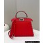 Fendi Peekaboo ISeeU Medium Bag Red Selleria with topstitches 2024
