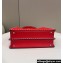 Fendi Peekaboo ISeeU Medium Bag Red Selleria with topstitches 2024