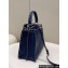 Fendi Peekaboo ISeeU Medium Bag Blue Selleria with topstitches 2024