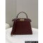 Fendi Peekaboo ISeeU Medium Bag Coffee Selleria with topstitches 2024