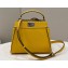 Fendi iconic Peekaboo Mini Bag Yellow Selleria with topstitches 2024