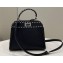 Fendi iconic Peekaboo Mini Bag black Selleria with topstitches 2024