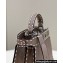 Fendi Peekaboo ISeeU Small Bag Etoupe Selleria with topstitches 2024