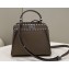 Fendi iconic Peekaboo Mini Bag Gray Selleria with topstitches 2024