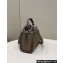 Fendi iconic Peekaboo Mini Bag Gray Selleria with topstitches 2024