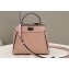Fendi iconic Peekaboo Mini Bag Light Pink Selleria with topstitches 2024