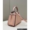 Fendi iconic Peekaboo Mini Bag Light Pink Selleria with topstitches 2024