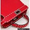 Fendi Peekaboo ISeeU Small Bag Red Selleria with topstitches 2024