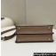 Fendi Peekaboo ISeeU Small Bag Dove Gray Selleria with topstitches 2024
