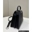 Fendi Peekaboo ISeeU Small Bag Black Selleria with topstitches 2024