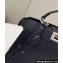 Fendi Peekaboo ISeeU Small Bag Black Selleria with topstitches 2024