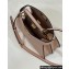 Fendi Peekaboo ISeeU Small Bag in nappa Leather Nude Pink 2024