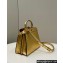 Fendi Peekaboo ISeeU Small Bag in nappa Leather Gold 2024