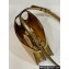 Fendi Peekaboo ISeeU Small Bag in nappa Leather Gold 2024
