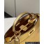 Fendi Peekaboo ISeeU Small Bag in nappa Leather Gold 2024