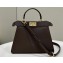 Fendi Peekaboo ISeeU Small Bag in nappa Leather Coffee 2024