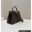 Fendi Peekaboo ISeeU Small Bag in nappa Leather Coffee 2024