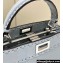 Fendi iconic Peekaboo Mini Bag Light blue Selleria with 220 hand-sewn topstitches 2024