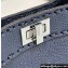 Fendi iconic Peekaboo Mini Bag Midnight blue Selleria with 220 hand-sewn topstitches 2024