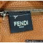 Fendi iconic Peekaboo Mini Bag Brown Selleria with 220 hand-sewn topstitches 2024