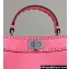 Fendi iconic Peekaboo Mini Bag Pink Selleria with 220 hand-sewn topstitches 2024